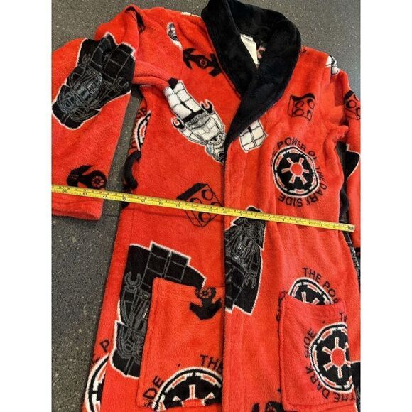 Lego Star Wars Kids Red Fleece Darth Vader Robe Red Sz L - Picture 8 of 11